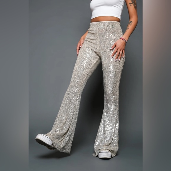 NWT FP x Show Me Your Mumu Mercury Bells Flare Pants - Picture 5 of 13